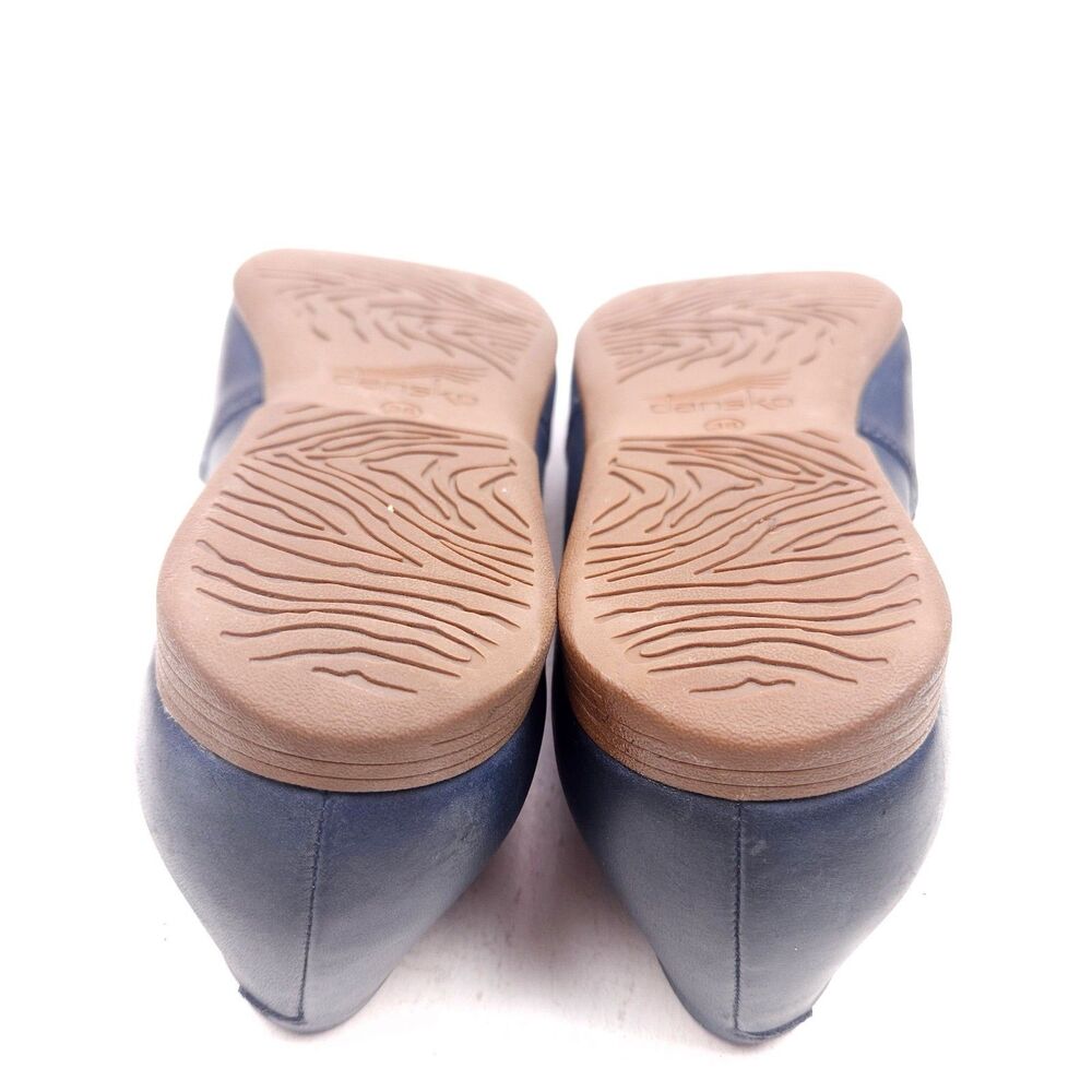 Dansko Larisa Flats, Size 38 US 7.5 Navy, Leather Uppers And Lining, Rubber Sole - Picture 8 of 8